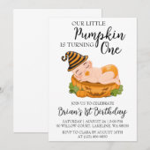 nos petites invitations d'anniversaire de citrouil (Devant / Derrière)