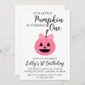 nos petites invitations d'anniversaire de citrouil (Devant / Derrière)