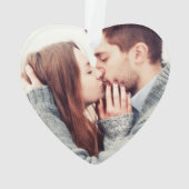 Nos premières photos de Noël Couple Script Coeur (dos)