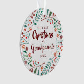 Nos premiers grands-parents de Noël Floral Baby Ph (devant)