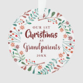 Nos premiers grands-parents de Noël Floral Baby Ph (devant)