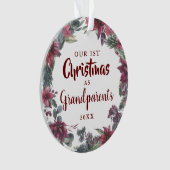 Nos premiers grands-parents de Noël Photo bébé (devant)