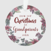 Nos premiers grands-parents de Noël Photo bébé (devant)