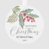 Nos premiers grands-parents de Noël Végétation hiv (devant)