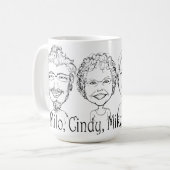 Nos quatre tasses pour la conception humoristique (Devant gauche)