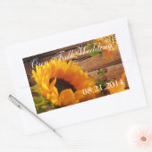 Nos Stickers Mariages de automne Rect, Country Sun (Enveloppe)