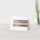 Nos Valeurs Sont Une Carte De Voeux (Devant)