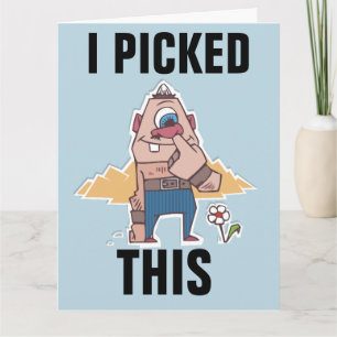 NOSE PICKER FUNNY BIRTHDAY OVERSIZED CARD KAART