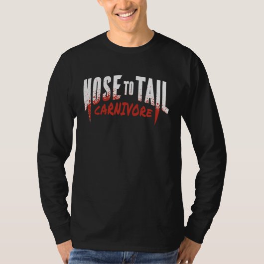 Nose to tail carnivore t-shirt (Voorkant)