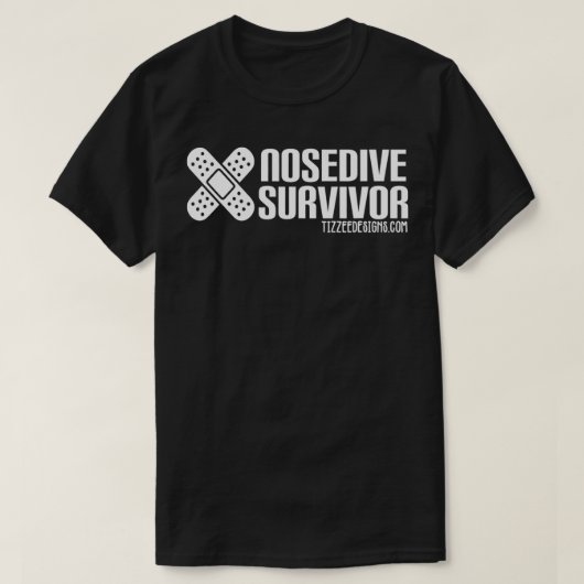 Nosedive Survivor Onerad ESkate Skateboarding T-shirt (Design voorkant)