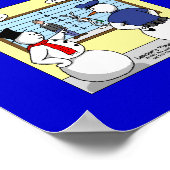 Noseless Snowman Bunny Suspect Funny Poster (Hoek)