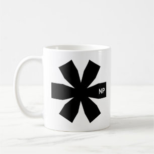 Nosetouch Press Asterisk 11 oz Classic White Mok