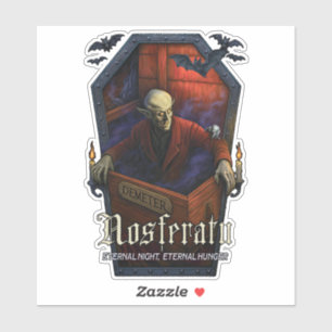 Nosferatu Coffin Edition Die-Cut Sticker – Gotisch