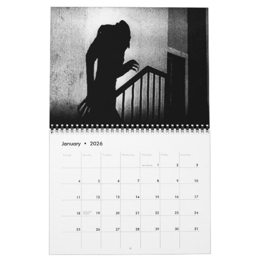 Nosferatu de agenda kalender (Jan 2026)