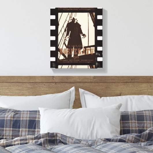 Nosferatu Filmstrip Canvas Print (Insitu (Slaapkamer))