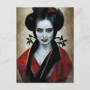 Nosferatu Geisha Portret van een ampier Briefkaart
