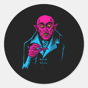 Nosferatu Halloween Vampier Horror Dracula Ronde Sticker