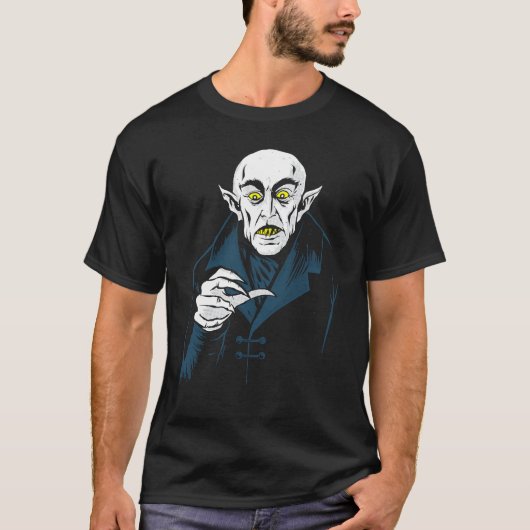 Nosferatu Halloween Vampire Classic Horror Dracula T-shirt (Voorkant)
