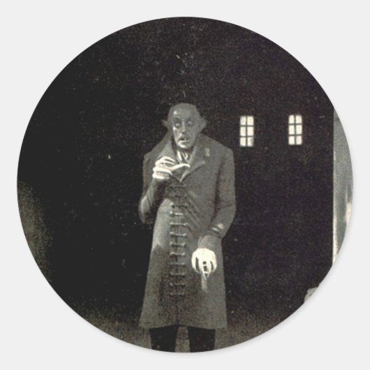 Nosferatu Ronde Sticker (Voorkant)