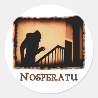 Nosferatu Scary Vampire Producten Ronde Sticker