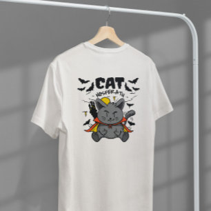 Nosferatu Vampire Cat Cartoon T-shirt