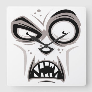 Nosferatu Vampire Face Vierkante Klok