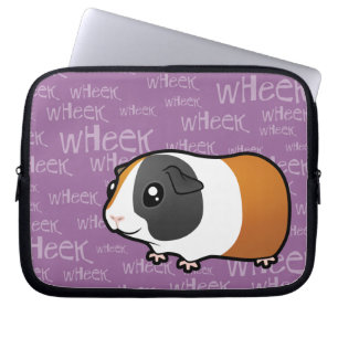 Nosiy Guinea Pig (glad haar) Laptop Sleeve