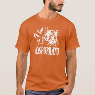 NosPURRatu Kitty met slagtanden Vampier Kat en vli T-shirt