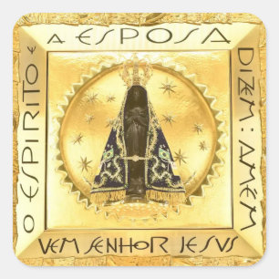 Nossa Senhora da Conceição Aparecida Vierkante Sticker