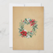 Nostalgale Vintage Rétro Fête de Noël Invitation (Dos)