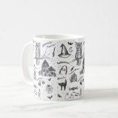 Nostalgic classique Halloween Imprimer café Mug (Devant gauche)