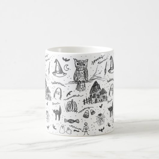 Nostalgic classique Halloween Imprimer café Mug (Centre)