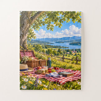 Nostalgic Countryside Picnic Jigsaw Puzzle Legpuzzel