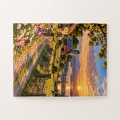 Nostalgic Countryside Sunset Jigsaw Puzzle (Horizontal)