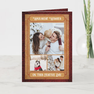 Nostalgic Family Christmas Card Feestdagen Kaart