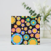 Nostalgic Flora Black Kaart (Staand voorkant)