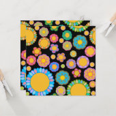 Nostalgic Flora Black Kaart (Voorkant / Achterkant in situ)