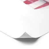 Nostalgic Peppermint Candy Cane Watercolor Poster (Coin)