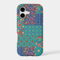 Nostalgic Prints Faux Patchwork iPhone 5/5s Coque
