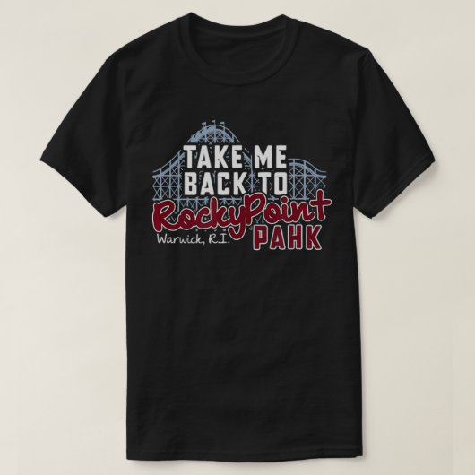 Nostalgic Rocky Point Park, Warwick RI T-shirt (Design voorkant)