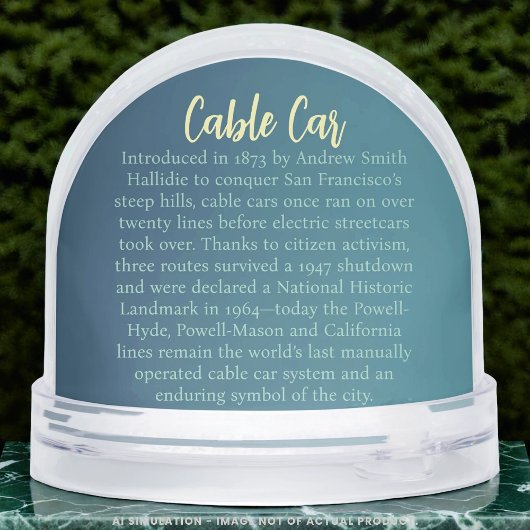 Nostalgic San Francisco Cable Car Travel Keepsake