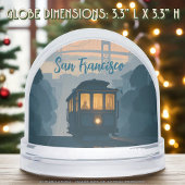 Nostalgic San Francisco Cable Car Travel Keepsake  Sneeuwbol