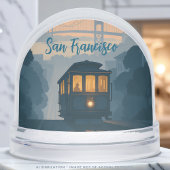 Nostalgic San Francisco Cable Car Travel Keepsake  Sneeuwbol