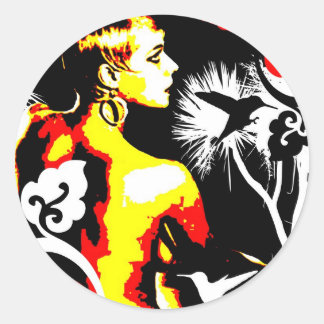 Nostalgic Seduction - Hummingbird Dance Ronde Sticker