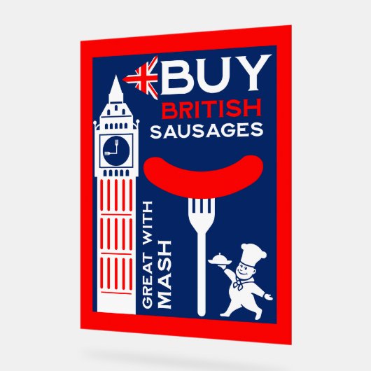 Nostalgie alimentaire britannique des saucisses (Angle)