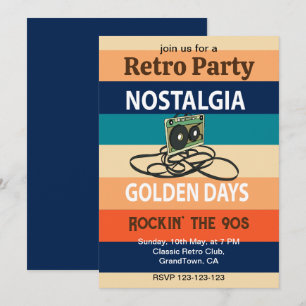 Nostalgie Gouden Dagen Cassettebandje Retro Feestj Kaart