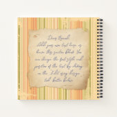 Nostalgie. Grunge foto-effect Sjabloon  Notitieboek (Achterkant)