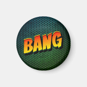 Nostalgie in stijl - Voel de BANG Retro Comic Magneet