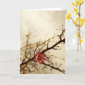 Nostalgie Kaart (Gele Bloem)