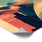 Nostalgie Twist Futurisme Vrouw Poster (Hoek)